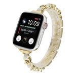 Pulseira de aço inoxidável com sete contas para cintura pequena para Apple Watch Series 6 & SE &, para Apple Watch Ultra 49mm / Series 8&7 45mm / SE 2&6&SE&5&4 44mm / 3&2&1 42mm, para Apple Watch Series 8&7 41mm / SE 2&6&SE&5&4 40mm / 3&2&1 38mm