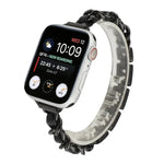 Pulseira de aço inoxidável com sete contas para cintura pequena para Apple Watch Series 6 & SE &, para Apple Watch Ultra 49mm / Series 8&7 45mm / SE 2&6&SE&5&4 44mm / 3&2&1 42mm, para Apple Watch Series 8&7 41mm / SE 2&6&SE&5&4 40mm / 3&2&1 38mm