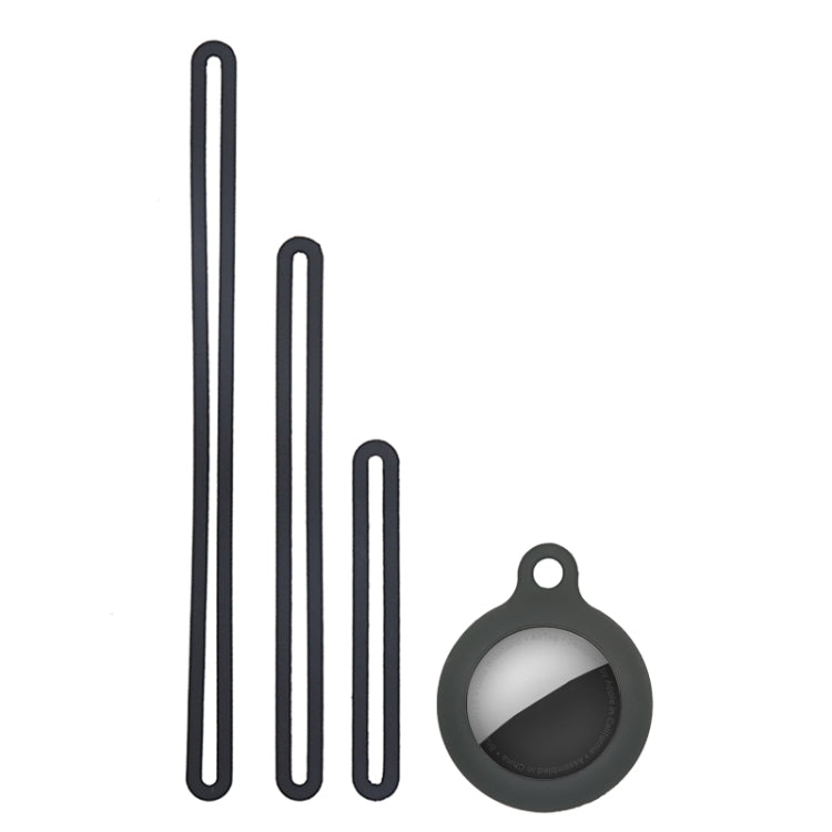 Capa protetora anti-impacto em silicone com 3 cordões, para AirTag 2ª geração / AirTag 1ª geração
