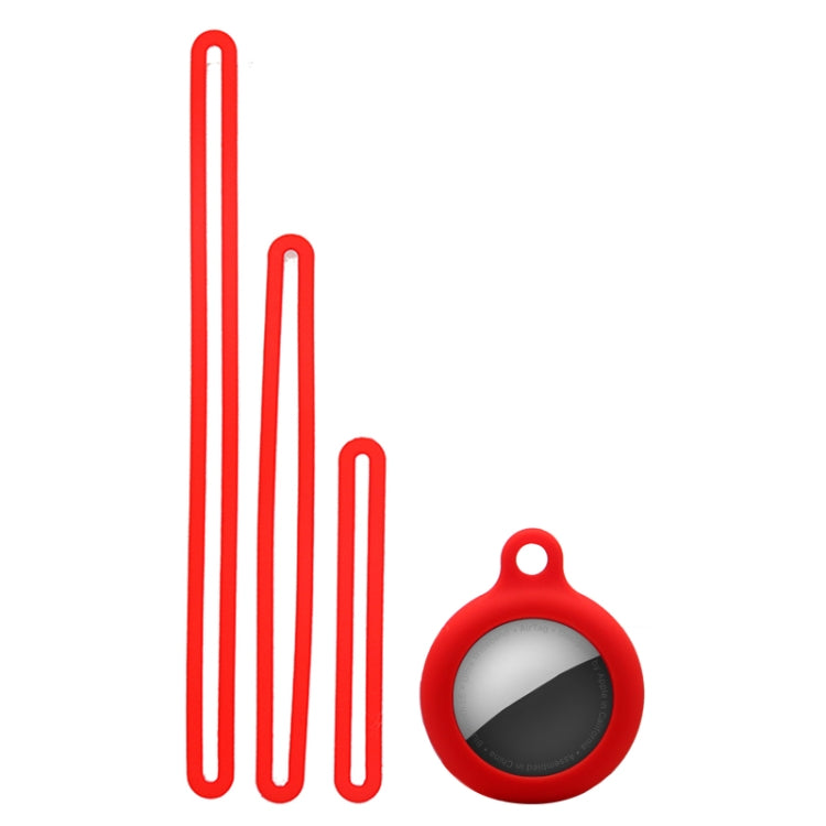 Capa protetora anti-impacto em silicone com 3 cordões, para AirTag 2ª geração / AirTag 1ª geração