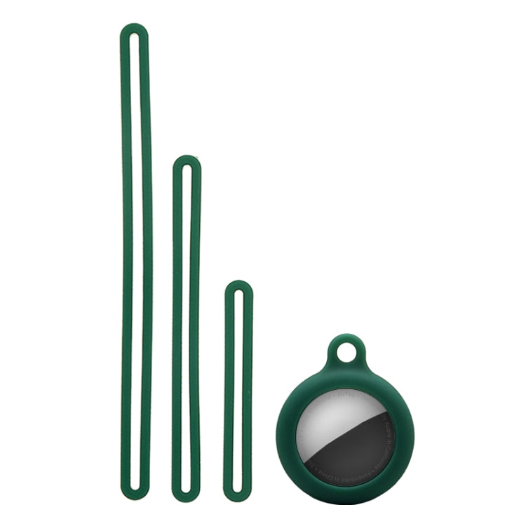 Capa protetora anti-impacto em silicone com 3 cordões, para AirTag 2ª geração / AirTag 1ª geração