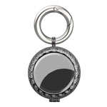 Capa protetora anti-impacto estilo joalharia em cobre com gancho para porta-chaves, para AirTag 2ª geração / AirTag 1ª geração