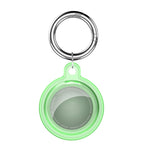 Capa protetora anti-impacto transparente e completa com gancho para porta-chaves, para AirTag 2ª geração / AirTag 1ª geração