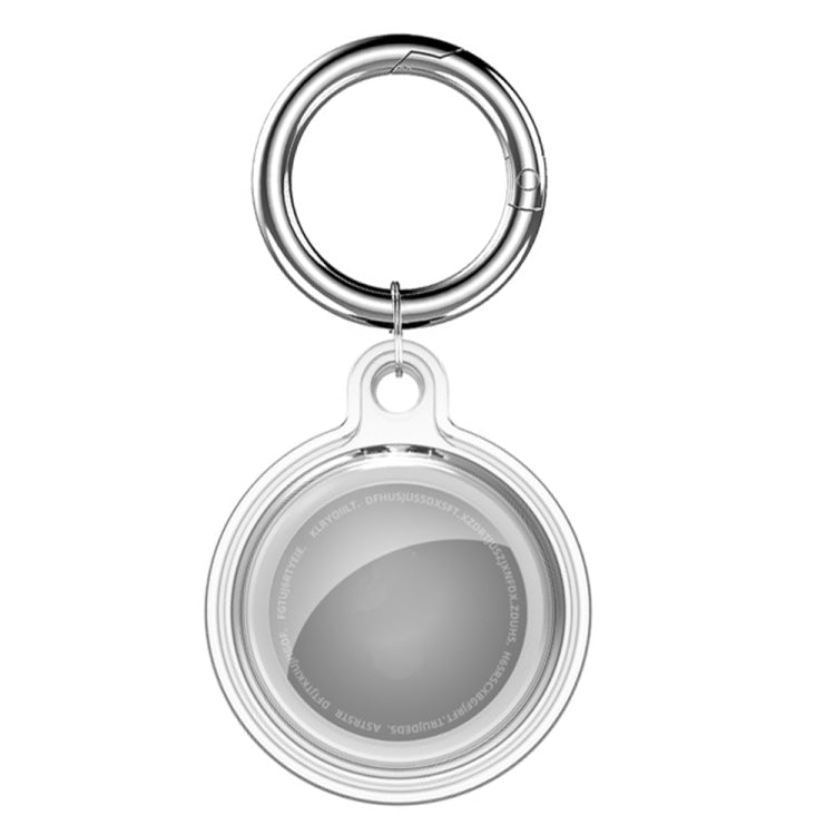 Capa protetora anti-impacto transparente e completa com gancho para porta-chaves, para AirTag 2ª geração / AirTag 1ª geração