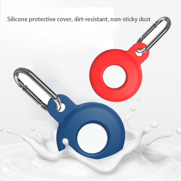 Capa protetora anti-riscos em silicone amortecedora com mosquetão, para AirTag