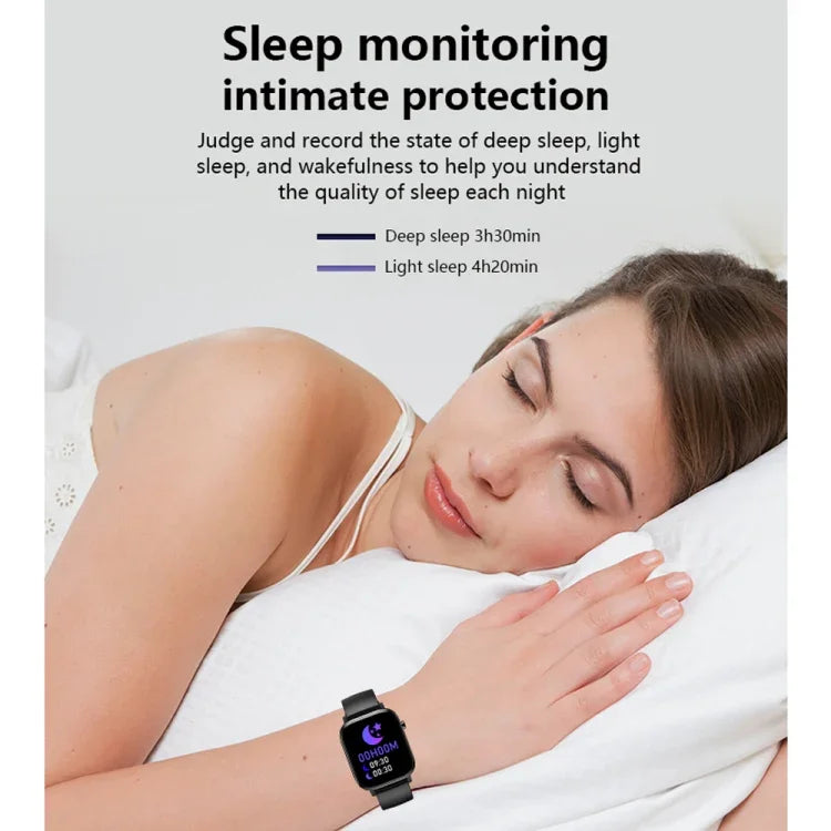 Pulseira Inteligente M9 com Ecrã TFT de 1,4 polegadas, à Prova de Água IP67, Suporta Monitorização do Sono / Monitorização da Frequência Cardíaca / Monitorização da Pressão Arterial