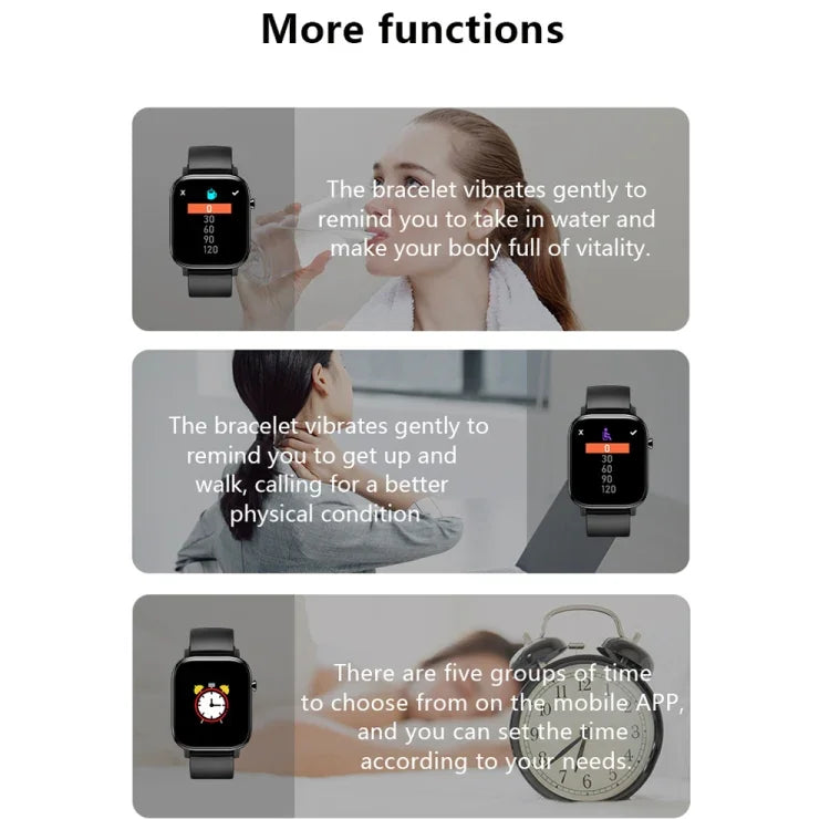 Pulseira Inteligente M9 com Ecrã TFT de 1,4 polegadas, à Prova de Água IP67, Suporta Monitorização do Sono / Monitorização da Frequência Cardíaca / Monitorização da Pressão Arterial