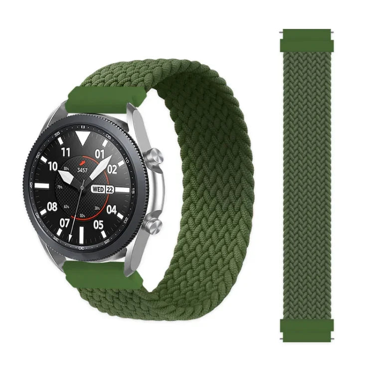 Pulseira de Substituição Ajustável em Nylon Trançado com Elasticidade para Samsung Galaxy Watch 42mm, 165mm