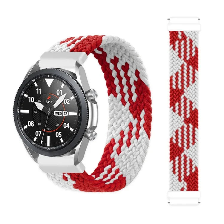 Pulseira de Substituição Ajustável em Nylon Trançado com Elasticidade para Samsung Galaxy Watch 42mm, 165mm