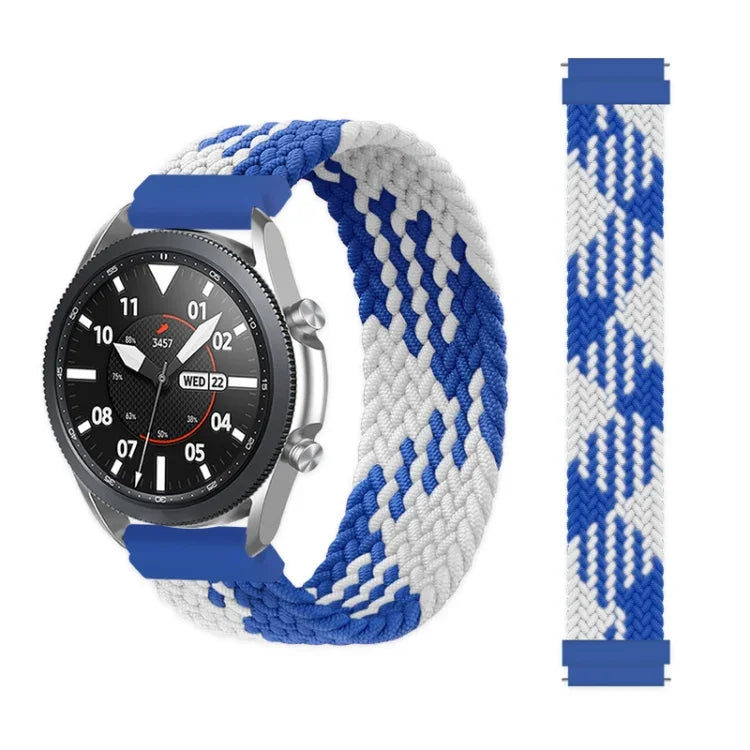 Pulseira de Substituição Ajustável em Nylon Trançado com Elasticidade para Samsung Galaxy Watch 42mm, 165mm
