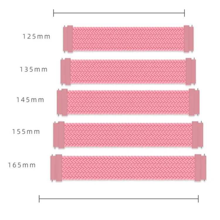 Pulseira de Substituição Ajustável em Nylon Trançado com Elasticidade para Samsung Galaxy Watch 42mm, 165mm