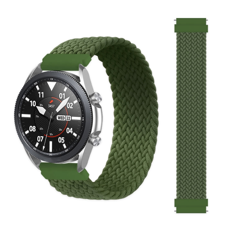For Samsung Galaxy Watch 46mm Adjustable Nylon Braided Elasticity Replacement Strap Watchband, 125mm, 135mm, 145mm, 155mm