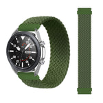 For Samsung Galaxy Watch 3 45mm Adjustable Nylon Braided Elasticity Replacement Strap Watchband, 125mm, 135mm, 145mm, 155mm