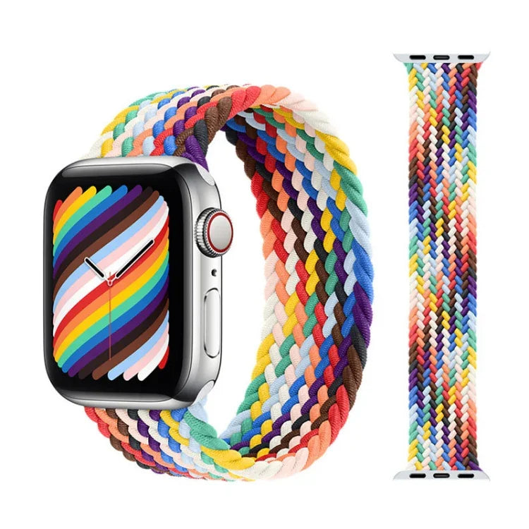 Pulseiras de Relógio de Nylon Trançado com Cabeça Metálica, Tamanho: XS 135mm para Apple Watch Series 6 & SE & 5 & 4 44mm / 3 & 2 & 1 42mm, XS 135mm 44mm / 42mm