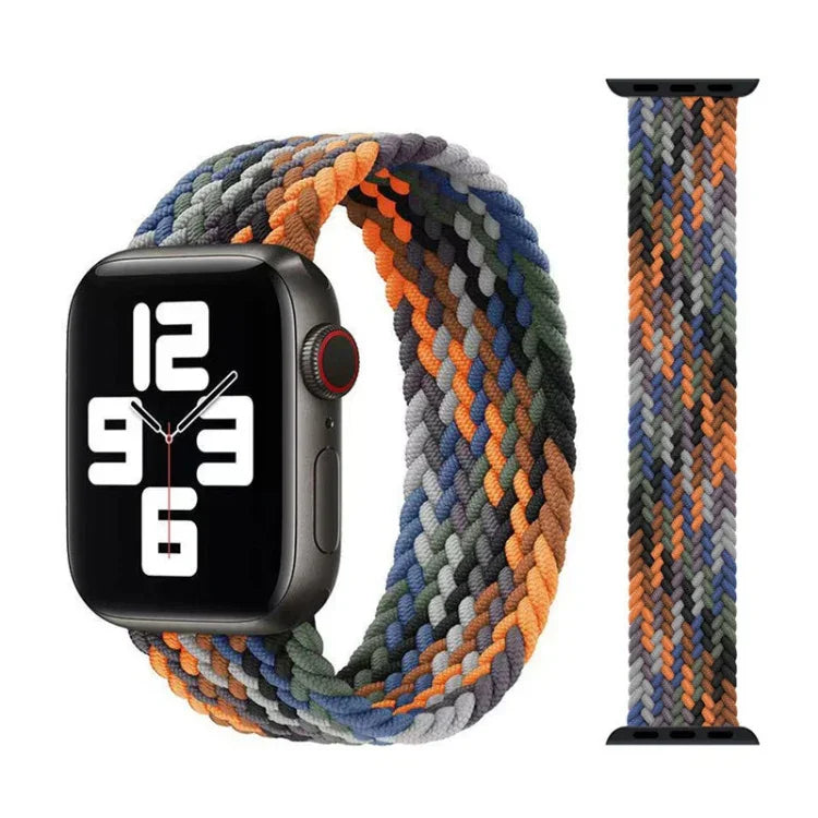 Pulseiras de Relógio de Nylon Trançado com Cabeça Metálica, Tamanho: XS 135mm para Apple Watch Series 6 & SE & 5 & 4 44mm / 3 & 2 & 1 42mm, XS 135mm 44mm / 42mm