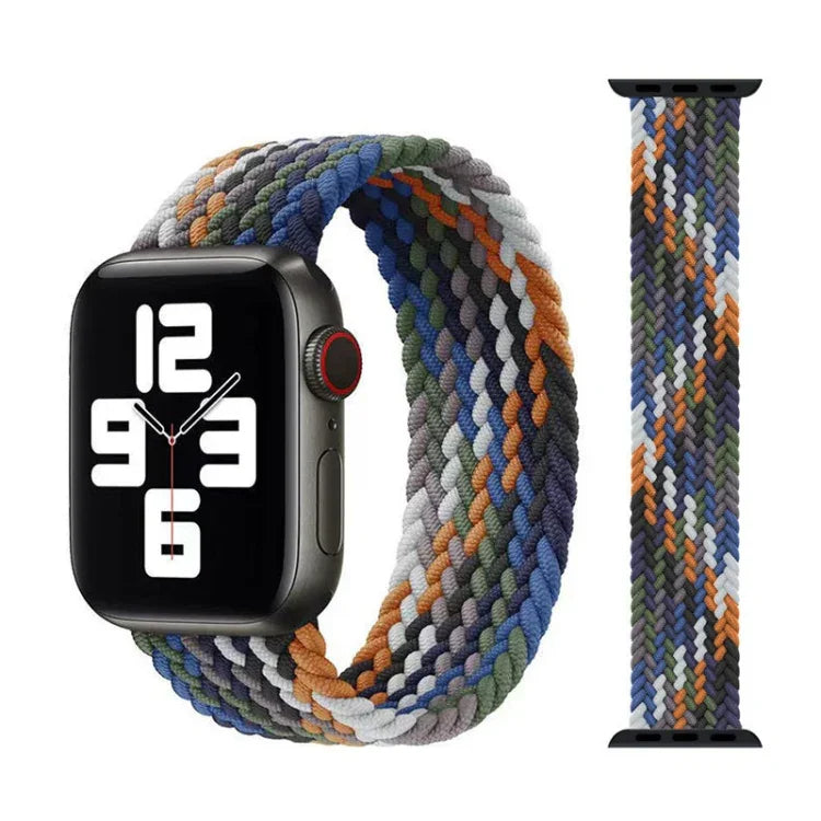 Pulseiras de Relógio de Nylon Trançado com Cabeça Metálica, Tamanho: XS 135mm para Apple Watch Series 6 & SE & 5 & 4 44mm / 3 & 2 & 1 42mm, XS 135mm 44mm / 42mm