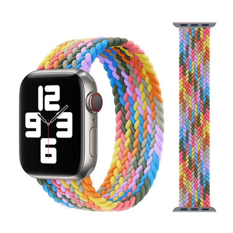 Pulseiras de Relógio de Nylon Trançado com Cabeça Metálica, Tamanho: XS 135mm para Apple Watch Series 6 & SE & 5 & 4 44mm / 3 & 2 & 1 42mm, XS 135mm 44mm / 42mm