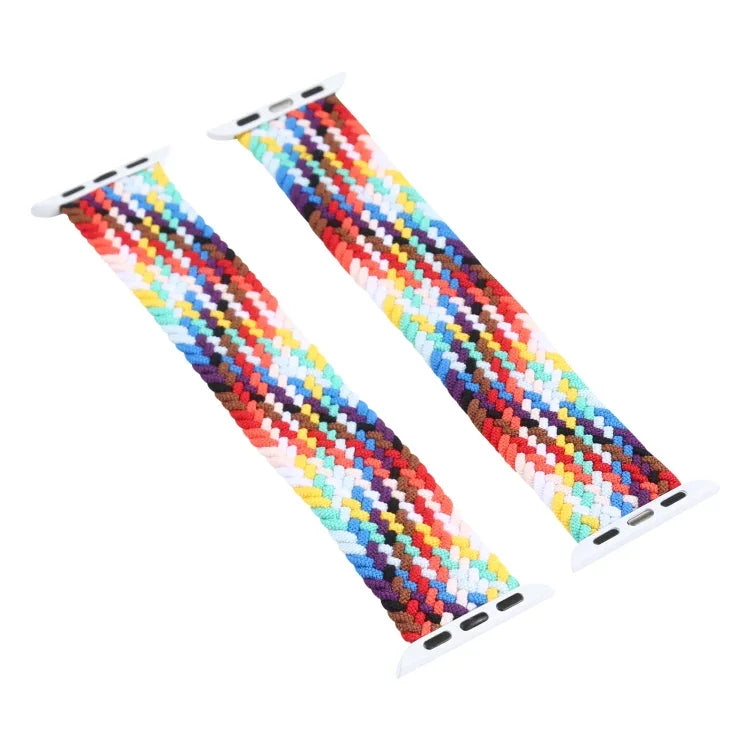 Pulseiras de Relógio de Nylon Trançado com Cabeça Metálica, Tamanho: XS 135mm para Apple Watch Series 6 & SE & 5 & 4 44mm / 3 & 2 & 1 42mm, XS 135mm 44mm / 42mm