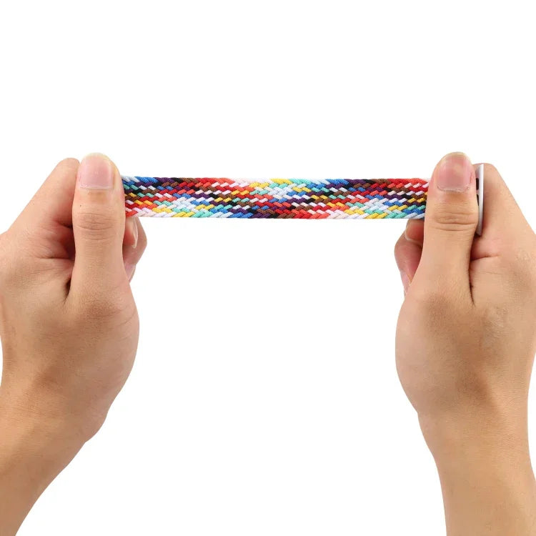 Pulseiras de Relógio de Nylon Trançado com Cabeça Metálica, Tamanho: XS 135mm para Apple Watch Series 6 & SE & 5 & 4 44mm / 3 & 2 & 1 42mm, XS 135mm 44mm / 42mm