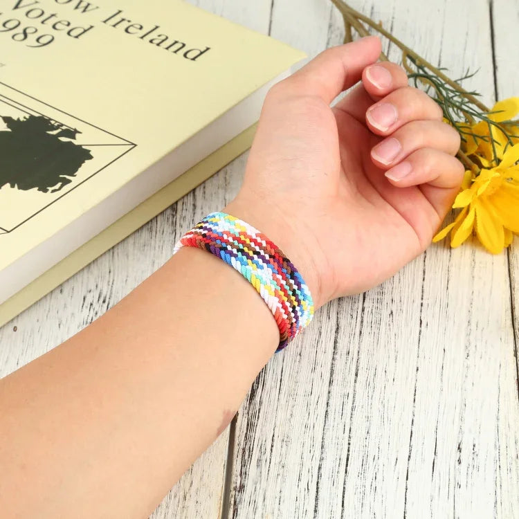Pulseiras de Relógio de Nylon Trançado com Cabeça Metálica, Tamanho: XS 135mm para Apple Watch Series 6 & SE & 5 & 4 44mm / 3 & 2 & 1 42mm, XS 135mm 44mm / 42mm