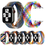 Pulseiras de Relógio de Nylon Trançado com Cabeça Metálica, Tamanho: XS 135mm para Apple Watch Series 6 & SE & 5 & 4 44mm / 3 & 2 & 1 42mm, XS 135mm 44mm / 42mm