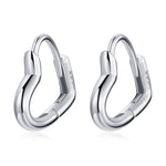 S925 Sterling Silver Heart-shaped Hollow Ear Stud Women Earrings, Heart-shaped Hollow(Gold), Heart-shaped Hollow(Silver)