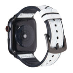 Pulseiras de substituição em pele com textura de avestruz Para Apple Watch Series, 7 45mm / 6 & SE & 5 & 4 44mm / 3 & 2 & 1 42mm, 7 41mm / 6 & SE & 5 & 4 40mm / 3 & 2 & 1 38mm