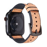 Pulseiras de substituição em pele com textura de avestruz Para Apple Watch Series, 7 45mm / 6 & SE & 5 & 4 44mm / 3 & 2 & 1 42mm, 7 41mm / 6 & SE & 5 & 4 40mm / 3 & 2 & 1 38mm