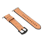 Pulseiras de substituição em pele com textura de avestruz Para Apple Watch Series, 7 45mm / 6 & SE & 5 & 4 44mm / 3 & 2 & 1 42mm, 7 41mm / 6 & SE & 5 & 4 40mm / 3 & 2 & 1 38mm