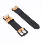 Pulseiras de substituição em pele com textura de avestruz Para Apple Watch Series, 7 45mm / 6 & SE & 5 & 4 44mm / 3 & 2 & 1 42mm, 7 41mm / 6 & SE & 5 & 4 40mm / 3 & 2 & 1 38mm