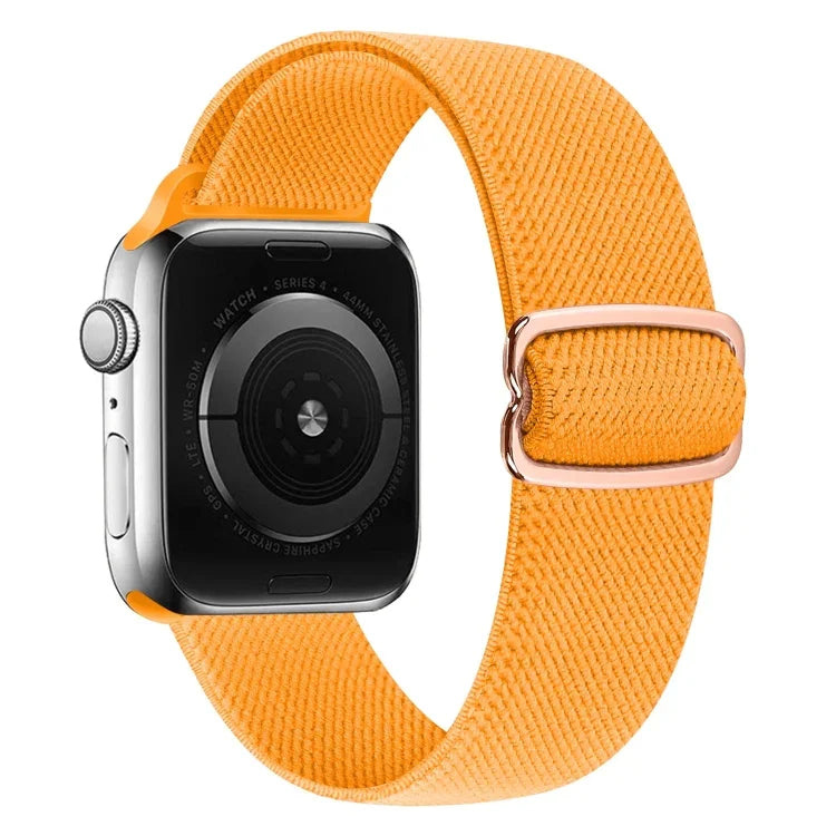 Pulseira de substituição em nylon com fivela em forma de 8, Para Apple Watch Series 9&8&7 41mm / SE 3&SE 2&6&SE&5&4 40mm / 3&2&1 38mm, Para Apple Watch Series  7  45mm / & 6 & SE & 5 & 4 44mm