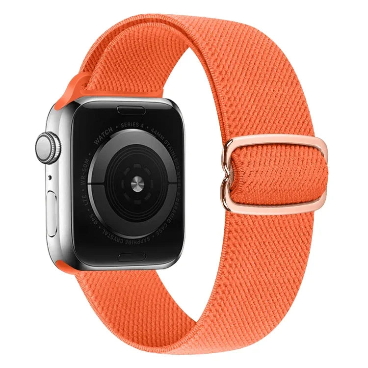 Pulseira de substituição em nylon com fivela em forma de 8, Para Apple Watch Series 9&8&7 41mm / SE 3&SE 2&6&SE&5&4 40mm / 3&2&1 38mm, Para Apple Watch Series  7  45mm / & 6 & SE & 5 & 4 44mm