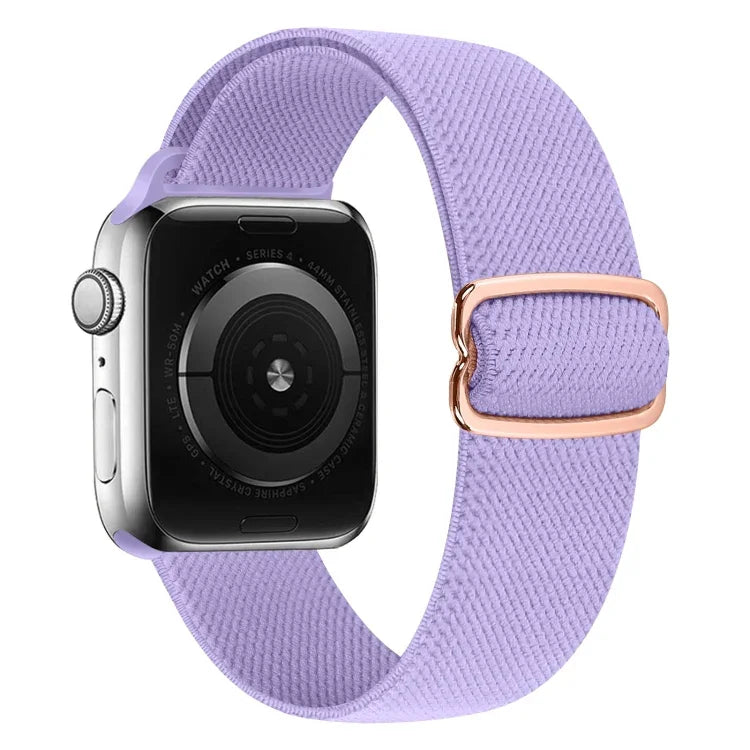 Pulseira de substituição em nylon com fivela em forma de 8, Para Apple Watch Series 9&8&7 41mm / SE 3&SE 2&6&SE&5&4 40mm / 3&2&1 38mm, Para Apple Watch Series  7  45mm / & 6 & SE & 5 & 4 44mm