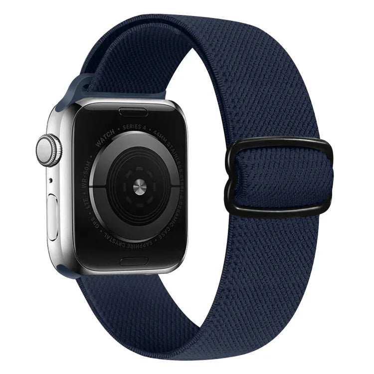 Pulseira de substituição em nylon com fivela em forma de 8, Para Apple Watch Series 9&8&7 41mm / SE 3&SE 2&6&SE&5&4 40mm / 3&2&1 38mm, Para Apple Watch Series  7  45mm / & 6 & SE & 5 & 4 44mm