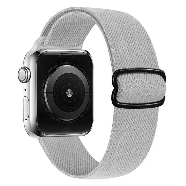 Pulseira de substituição em nylon com fivela em forma de 8, Para Apple Watch Series 9&8&7 41mm / SE 3&SE 2&6&SE&5&4 40mm / 3&2&1 38mm, Para Apple Watch Series  7  45mm / & 6 & SE & 5 & 4 44mm