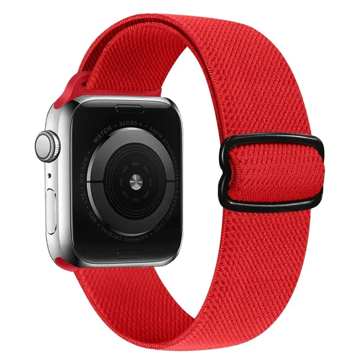 Pulseira de substituição em nylon com fivela em forma de 8, Para Apple Watch Series 9&8&7 41mm / SE 3&SE 2&6&SE&5&4 40mm / 3&2&1 38mm, Para Apple Watch Series  7  45mm / & 6 & SE & 5 & 4 44mm