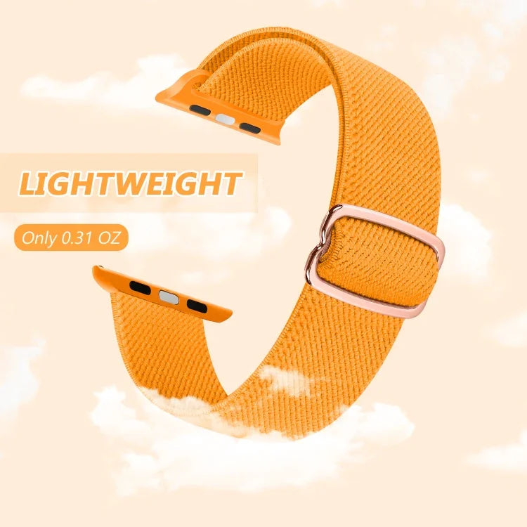 Pulseira de substituição em nylon com fivela em forma de 8, Para Apple Watch Series 9&8&7 41mm / SE 3&SE 2&6&SE&5&4 40mm / 3&2&1 38mm, Para Apple Watch Series  7  45mm / & 6 & SE & 5 & 4 44mm