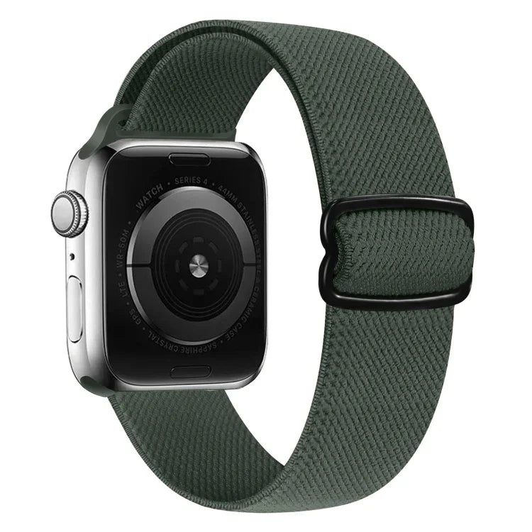 Pulseira de substituição em nylon com fivela em forma de 8, Para Apple Watch Series 9&8&7 41mm / SE 3&SE 2&6&SE&5&4 40mm / 3&2&1 38mm, Para Apple Watch Series  7  45mm / & 6 & SE & 5 & 4 44mm