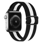 Pulseira de substituição em nylon com fivela em forma de 8, Para Apple Watch Series 9&8&7 41mm / SE 3&SE 2&6&SE&5&4 40mm / 3&2&1 38mm, Para Apple Watch Series  7  45mm / & 6 & SE & 5 & 4 44mm