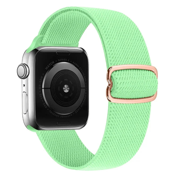 Pulseira de substituição em nylon com fivela em forma de 8, Para Apple Watch Series 9&8&7 41mm / SE 3&SE 2&6&SE&5&4 40mm / 3&2&1 38mm, Para Apple Watch Series  7  45mm / & 6 & SE & 5 & 4 44mm