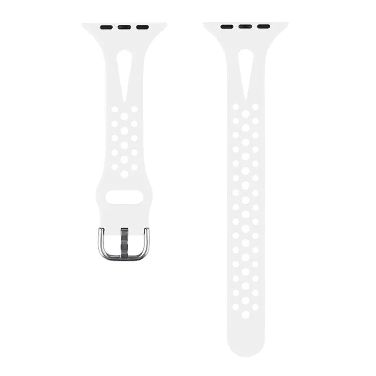 Pulseiras de substituição em silicone Para Apple Watch Series, 7 45mm / 6 & SE & 5 & 4 44mm / 3 & 2 & 1 42mm, 7 41mm / 6 & SE & 5 & 4 40mm / 3 & 2 & 1 38mm