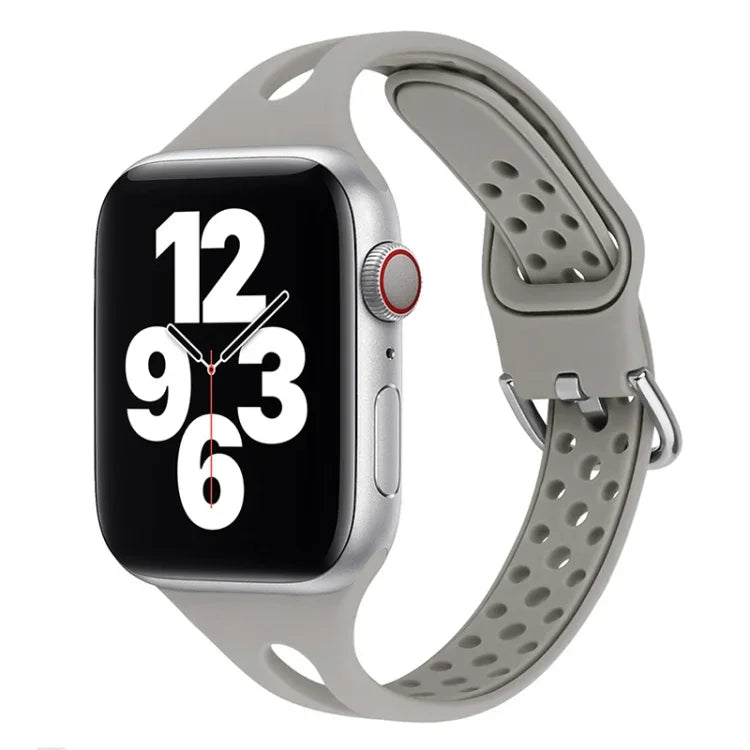 Pulseiras de substituição em silicone Para Apple Watch Series, 7 45mm / 6 & SE & 5 & 4 44mm / 3 & 2 & 1 42mm, 7 41mm / 6 & SE & 5 & 4 40mm / 3 & 2 & 1 38mm