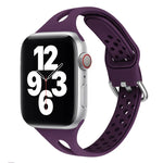 Pulseiras de substituição em silicone Para Apple Watch Series, 7 45mm / 6 & SE & 5 & 4 44mm / 3 & 2 & 1 42mm, 7 41mm / 6 & SE & 5 & 4 40mm / 3 & 2 & 1 38mm