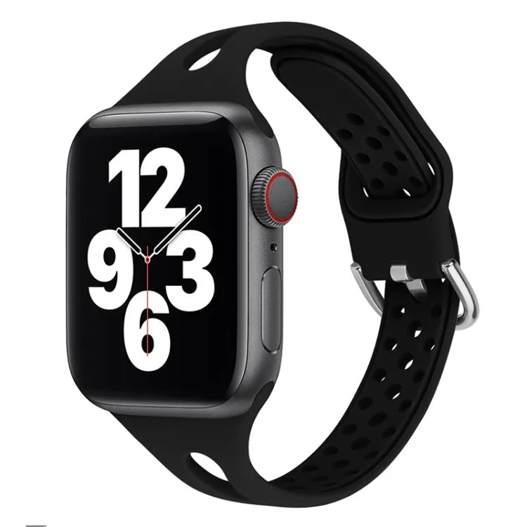 Pulseiras de substituição em silicone Para Apple Watch Series, 7 45mm / 6 & SE & 5 & 4 44mm / 3 & 2 & 1 42mm, 7 41mm / 6 & SE & 5 & 4 40mm / 3 & 2 & 1 38mm