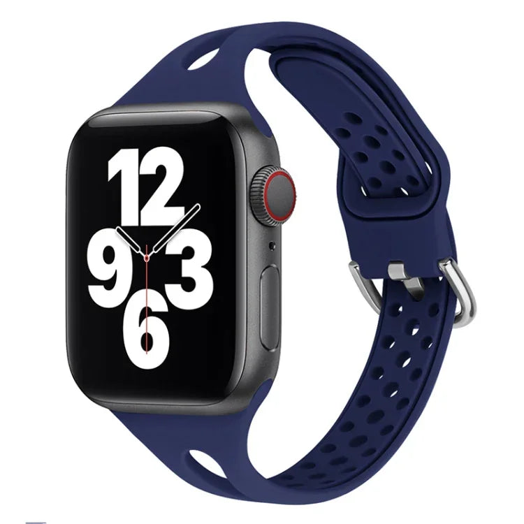 Pulseiras de substituição em silicone Para Apple Watch Series, 7 45mm / 6 & SE & 5 & 4 44mm / 3 & 2 & 1 42mm, 7 41mm / 6 & SE & 5 & 4 40mm / 3 & 2 & 1 38mm