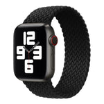 Metal Head Braided Nylon Solid Color Replacement Strap Watchband For Apple Watch Series 6 & SE & 5 & 4 40mm / 3 & 2 & 1 38mm, XS 128mm, S 135mm, M 145mm