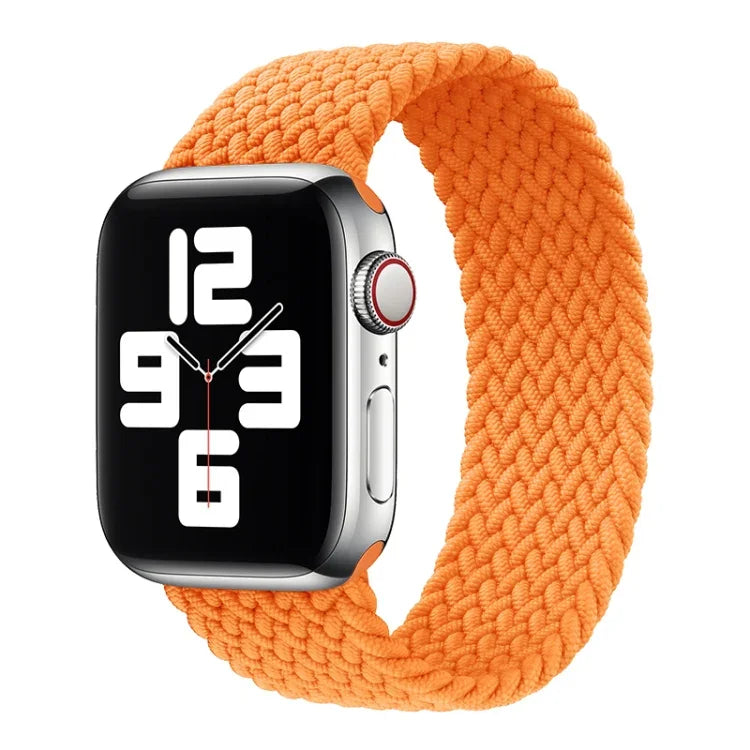 Pulseira de substituição em nylon trançado Metal Head cor sólida Para Apple Watch Series 6 & SE & 5 & 4 40mm / 3 & 2 & 1 38mm, L 155mm