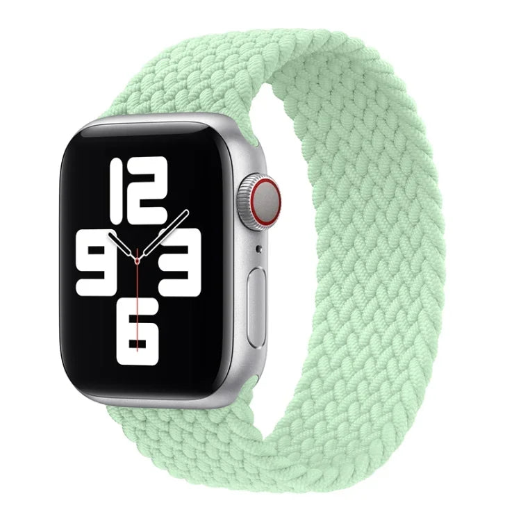 Pulseira de substituição em nylon trançado Metal Head cor sólida Para Apple Watch Series 6 & SE & 5 & 4 40mm / 3 & 2 & 1 38mm, L 155mm