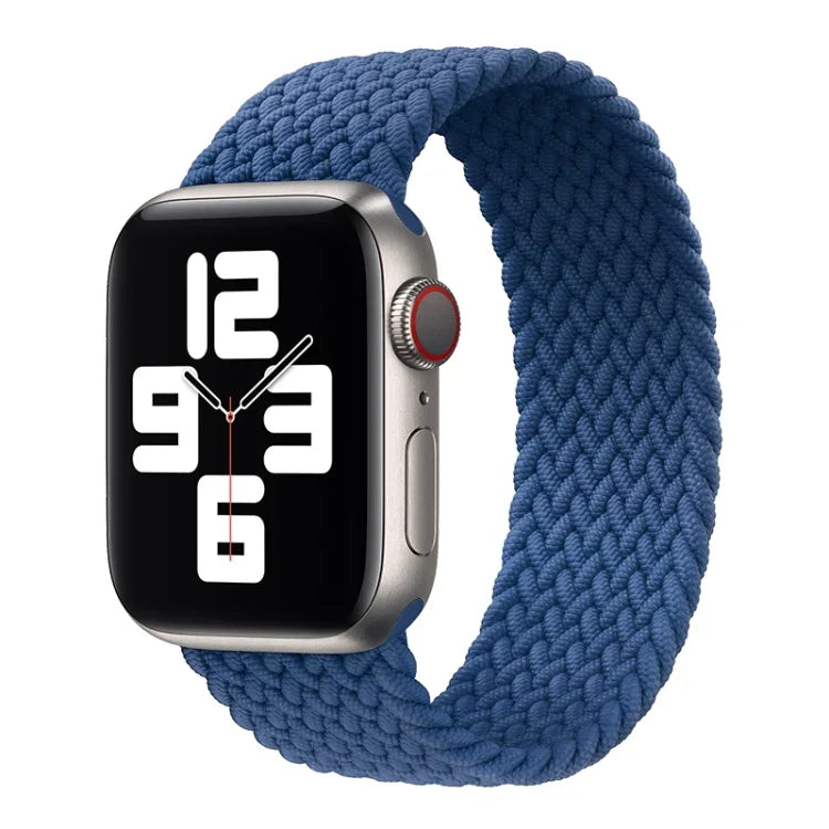 Pulseira de substituição em nylon trançado Metal Head cor sólida Para Apple Watch Series 6 & SE & 5 & 4 40mm / 3 & 2 & 1 38mm, L 155mm