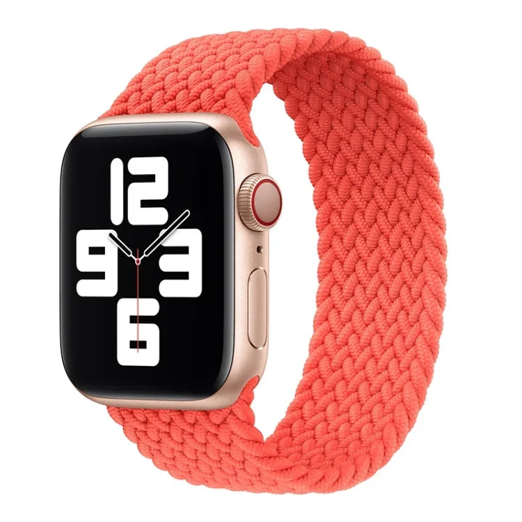 Pulseira de substituição em nylon trançado Metal Head cor sólida Para Apple Watch Series 6 & SE & 5 & 4 40mm / 3 & 2 & 1 38mm, L 155mm
